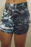short meia coxa estampado